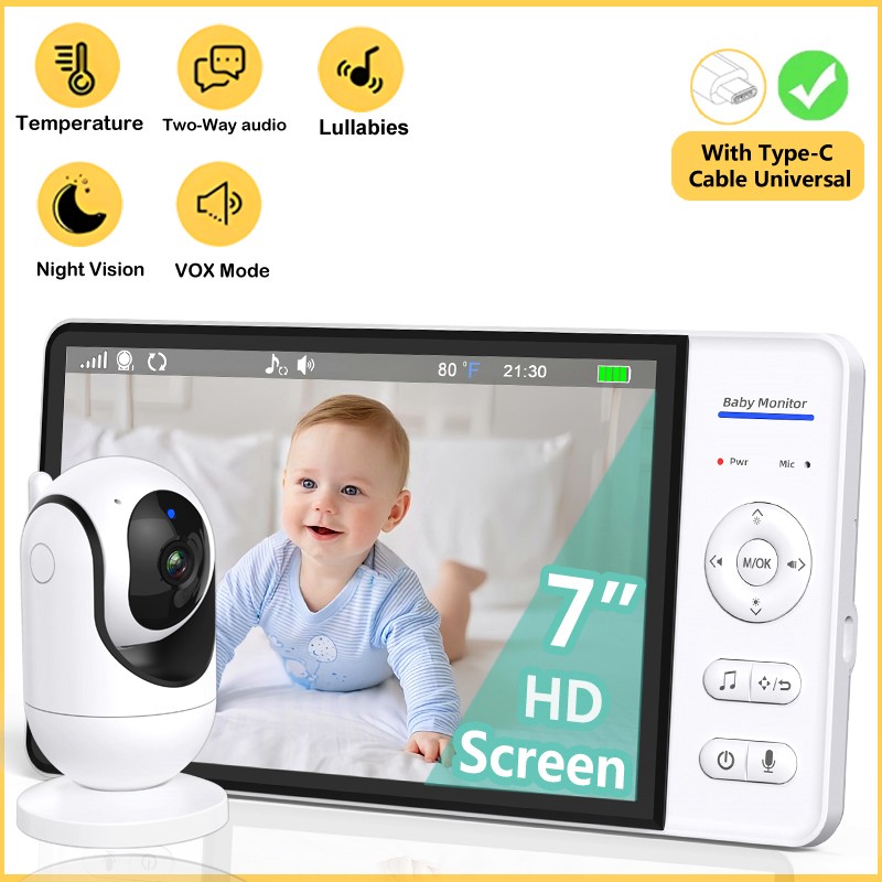 ไม่มี WiFi 7 นิ้ว Baby Monitor - Home Cinema Wireless บทวิจารณ์และราคา